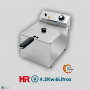 Freidora Eléctrica HR FD6LF Foster sin Grifo