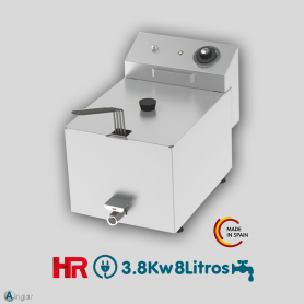 Freidora Económica Eléctrica HR FD8LC con Grifo