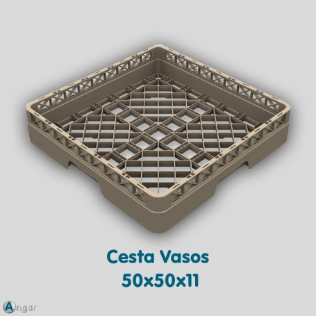 Cesta de Vasos Silanos 50x50x11 Plastico