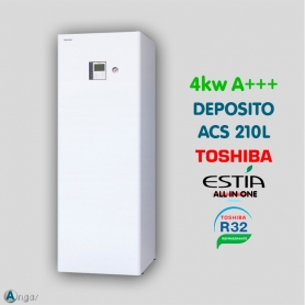 Aerotermia Toshiba ESTIA ALL IN ONE MINI 55 4kw con ACS 210L