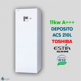Aerotermia Toshiba ESTIA ALL IN ONE BETA 65 11kw con ACS 210L
