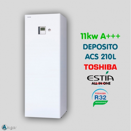 Aerotermia Toshiba ESTIA ALL IN ONE BETA 65 11kw con ACS 210L