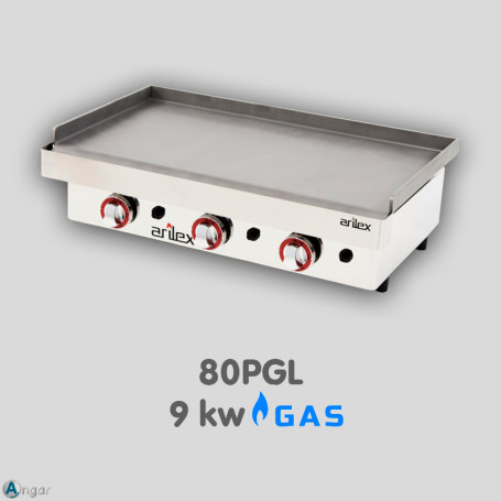 Plancha a Gas Económica 806 x 450 mm ARILEX 80PGLN