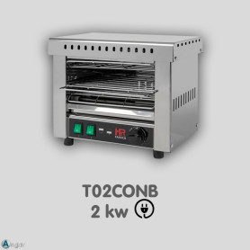 Tostador con Temporizador Resistencia Blindada  HR T02CONB