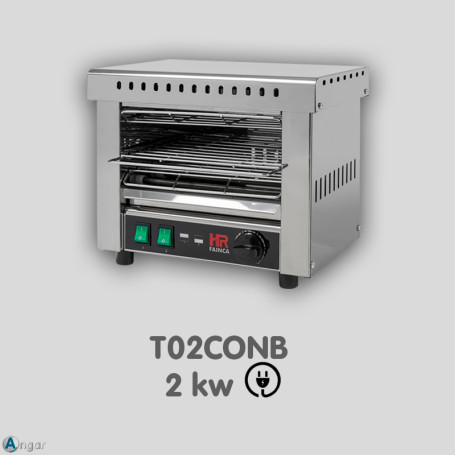 Tostador con Temporizador Resistencia Blindada  HR T02CONB
