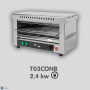 Tostador con Temporizador Resistencia Blindada HR T03CONB