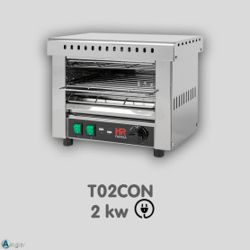 Tostador con Temporizador Resistencia Cuarzo HR T02CON