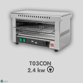 Tostador con Temporizador Resistencia Cuarzo HR T03CON