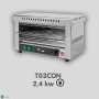Tostador con Temporizador Resistencia Cuarzo HR T03CON