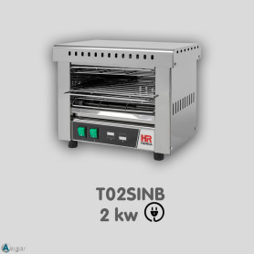 Tostador sin Temporizador Resistencia Blindada HR T02SINB