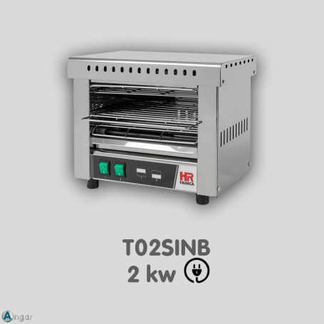 Tostador sin Temporizador Resistencia Blindada HR T02SINB