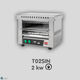 Tostador sin Temporizador Resistencia Cuarzo HR T02SIN