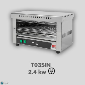 Tostador sin Temporizador Resistencia Cuarzo HR T03SIN