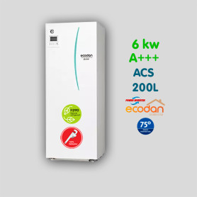 Aerotermia Mitsubishi Electric Ecodan 100% Hidráulica R290 6Kw ACS 200L