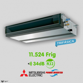 Aire Acondicionado Conductos Mitsubishi Electric Power Inverter MPEZ-140YJA Trifásica
