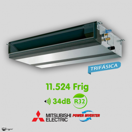Aire Acondicionado Conductos Mitsubishi Electric Power Inverter MPEZ-140YJA Trifásica