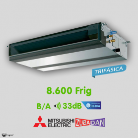 Aire Acondicionado Conductos Mitsubishi Electric Zubadan HPEZS-100YJA Trifásica